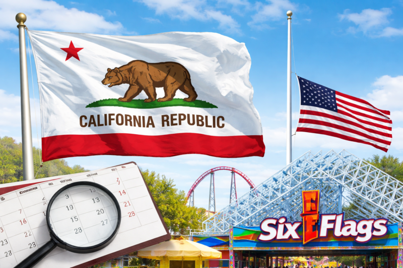 California Flag: History, Meaning, Half-Staff Updates, and Six Flags California Insights