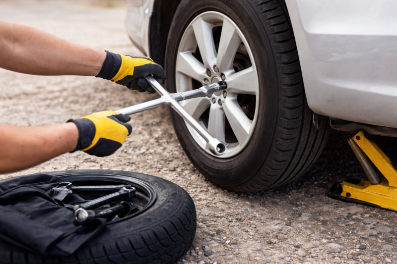 how to change a tire